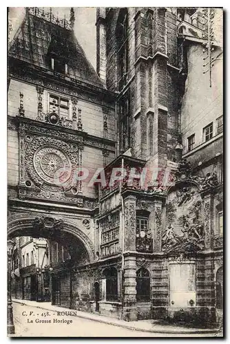 Cartes postales Rouen La Gross Horlogee