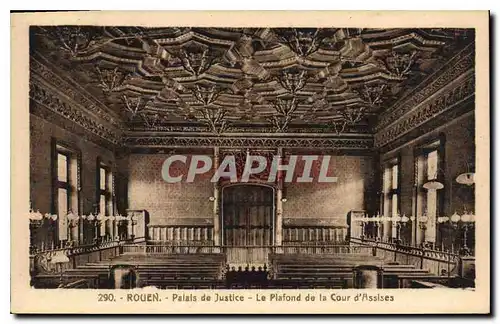 Ansichtskarte AK Rouen Palais de Justice Le Plafond de la Cour d'Assises