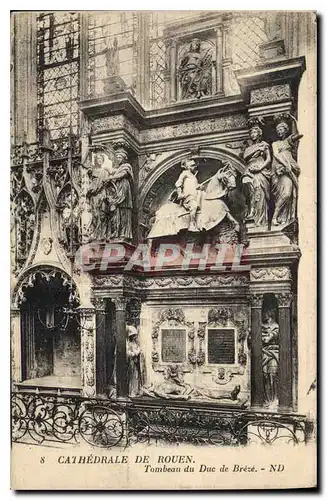 Cartes postales Cathedrale de Rouen Tombeau du Duc de Breze