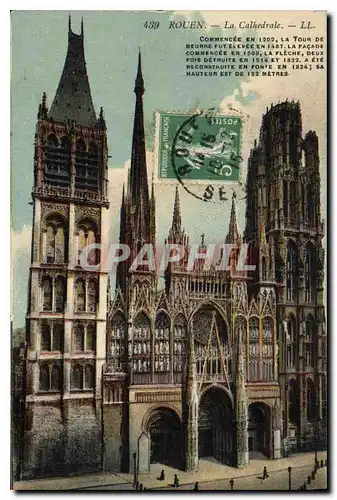 Cartes postales Rouen La Cathedrale