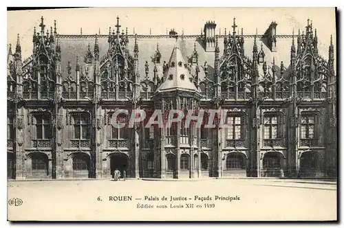 Ansichtskarte AK Rouen Palais de Justice Facade Principale