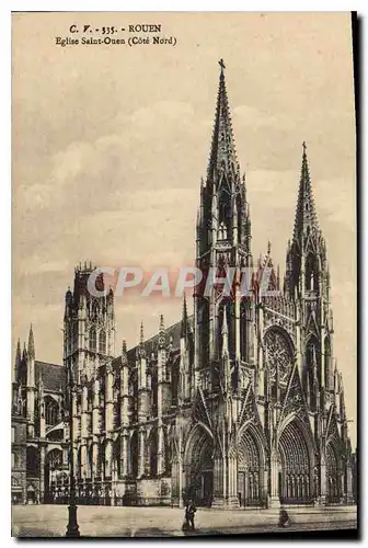 Cartes postales Rouen Eglise Saint Ouen Cote Nord