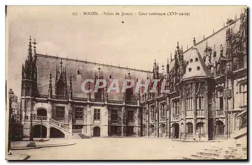 Ansichtskarte AK Rouen Palais de Justice Cour interieure