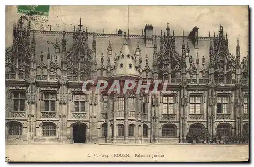 Cartes postales Rouen Palais de Justice