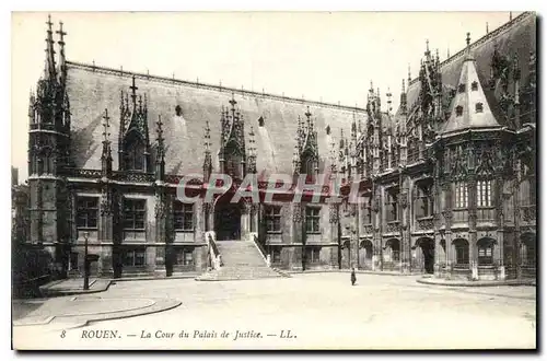 Ansichtskarte AK Rouen La Cour du Palais de Justice