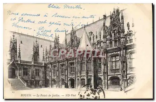 Cartes postales Rouen Le Palais de Justice