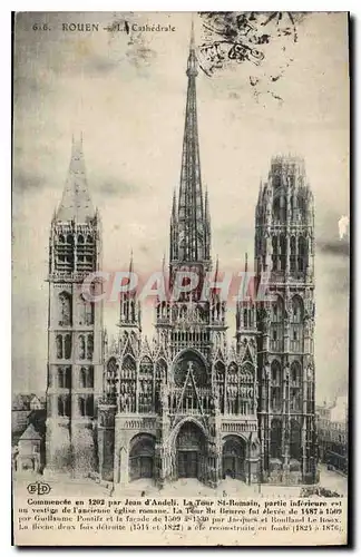 Cartes postales Rouen La Cathedrale