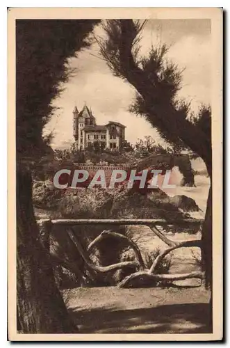 Cartes postales Biarritz Villa Belza a travers les Tamaris