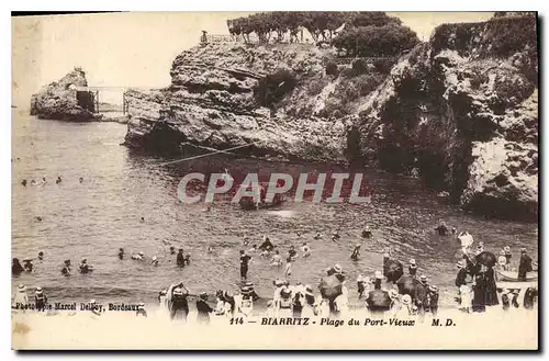 Cartes postales Biarritz Plage du Port Vieux