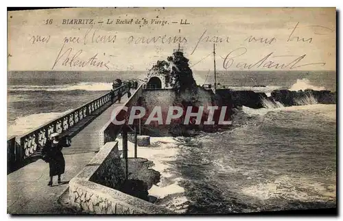 Cartes postales Biarritz La Rochet de la Vierge