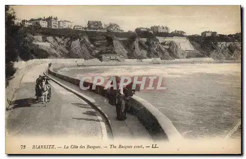 Cartes postales Biarritz La Cote des Basques