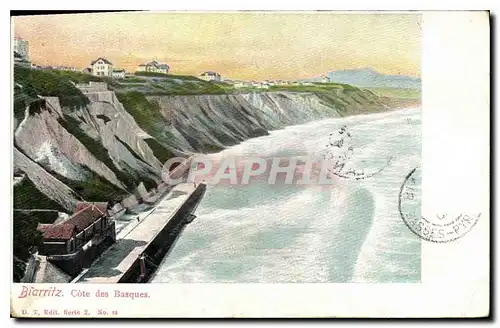 Cartes postales Biarritz Cote des Basques