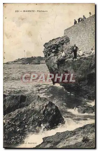 Cartes postales Biarritz Pecheurs Peche