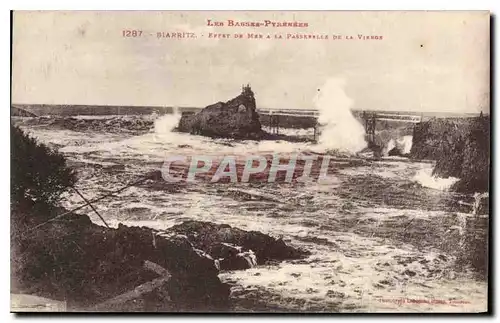 Ansichtskarte AK Biarritz Effet de Mer