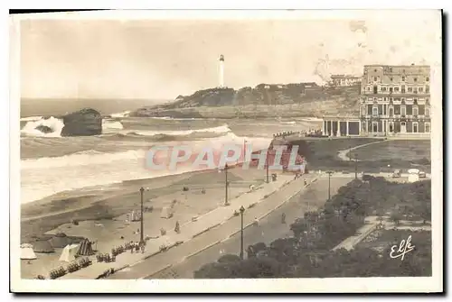 Cartes postales Biarritz Boulevard de la Plage et le Phare