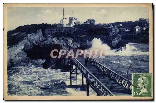 Ansichtskarte AK Biarritz Vue generale de l'Attalaye et du Port Vieux