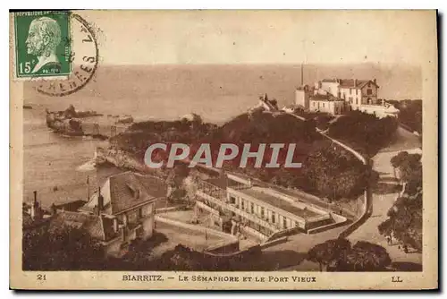 Cartes postales Biarritz La Semaphore et le Port Vieux