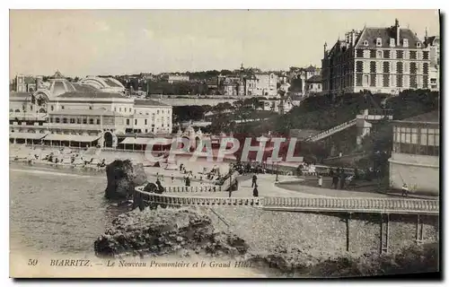 Ansichtskarte AK Biarritz Le Nouveau Promontoire et le Grand Hotel