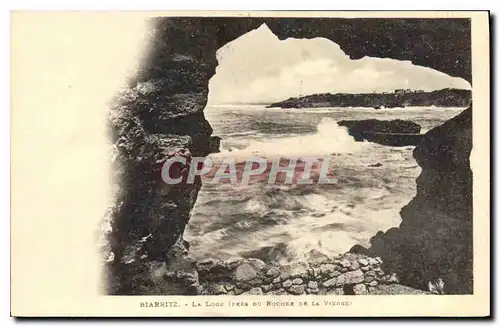 Ansichtskarte AK Biarritz La Loge Pres du Rocher de la Vierge