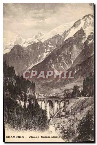 Ansichtskarte AK Chamonix Viaduc Sainte Marie