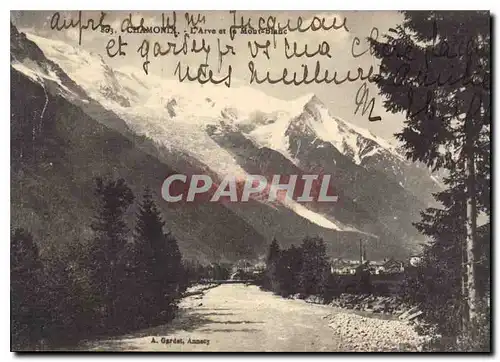 Cartes postales Chamonix L'Avre et le Mont Blanc