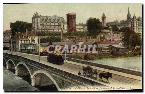 Cartes postales Pau Le Pont de Jurancon et le Chateau