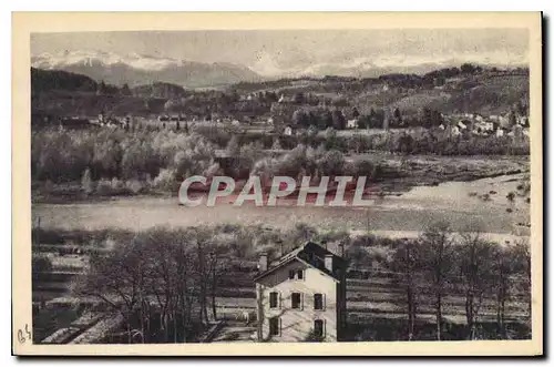 Cartes postales Pau Le Gave et la Chaine des Pyrenees