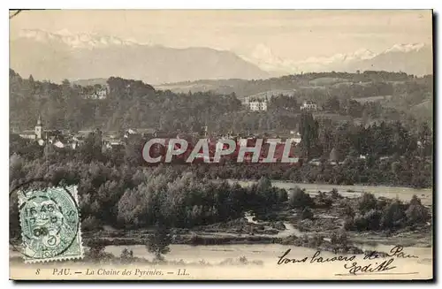 Cartes postales Pau La Chaine des Pyrenees