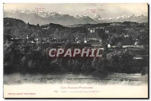 Cartes postales Pau La Chaine des Pyrenees