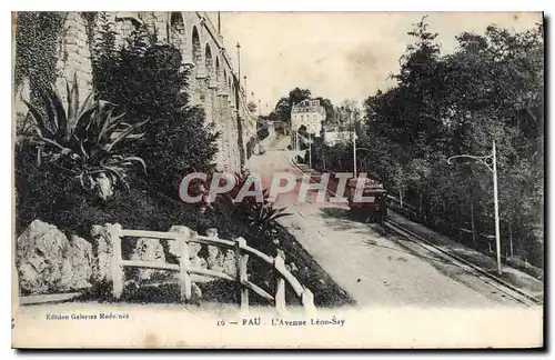 Cartes postales Pau L'Avenue Leon Say Tramway