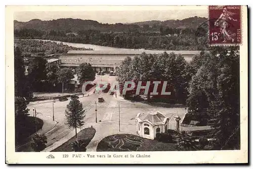 Ansichtskarte AK Pau Vue vers la Gare et la Chaine