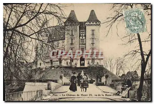 Cartes postales Pau Le Chateau de Henri IV vu de la Basse Plante