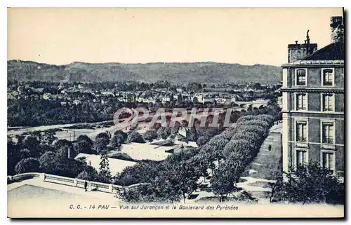 Ansichtskarte AK Pau Vue sur Jurancon et le Boulevard des Pyrenees