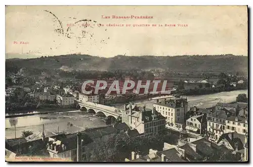 Cartes postales Pau Vue generale du Quartier de la Basse Ville