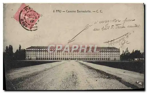 Cartes postales Pau Caserne Bernadotte Militaria