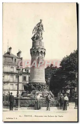 Cartes postales Troyes Monument des Enfants de l'Aube