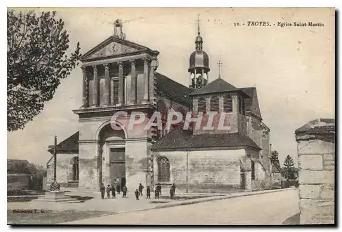Cartes postales Troyes Eglise Saint Martin