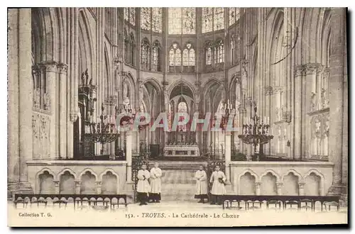 Ansichtskarte AK Troyes La Cathedrale Le Choeur