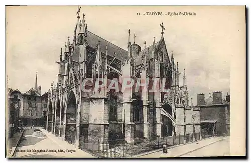 Cartes postales Troyes Eglise St Urbain