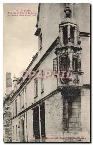 Cartes postales Troyes Aube Tourelle de l'Hotel de Marisy