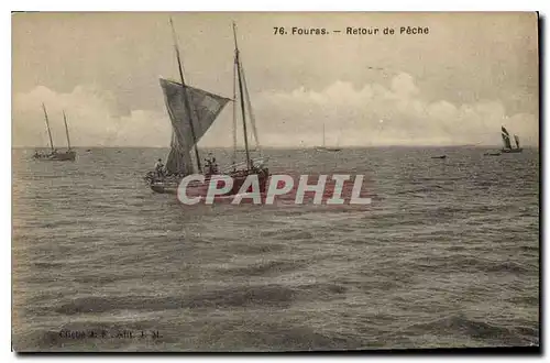 Ansichtskarte AK Fouras Retour de Peche Bateau