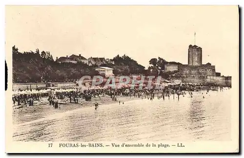 Ansichtskarte AK Fouras les Bains Vue d'ensemble de la Plage