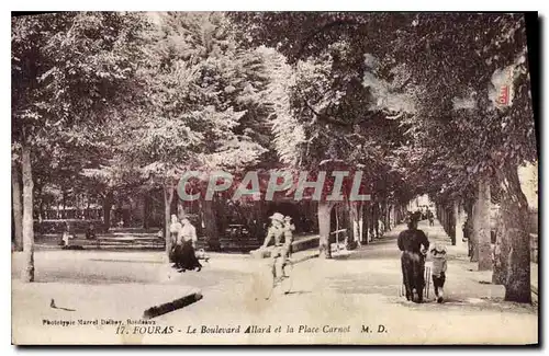 Cartes postales Fouras Le Boulevard Allard et la Place Carnot