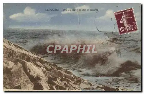 Cartes postales Fouras Effet de Vague un jour de tempete