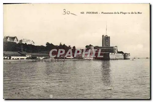 Cartes postales Fouras Panorama de la Plage vu de la Mer