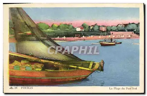 Cartes postales Fouras La Plage du Port Sud Bateau