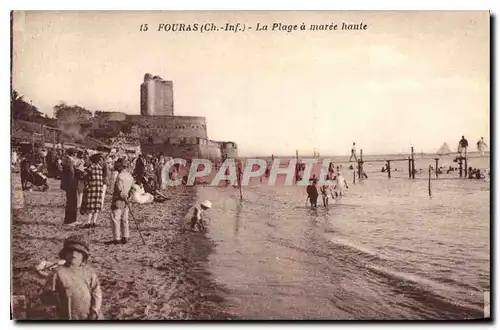 Cartes postales Fouras La Plage a maree haute