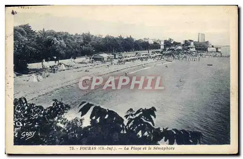 Cartes postales Fouras La Plage et la Semaphore