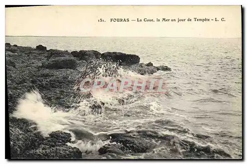 Cartes postales Fouras La Coue la Mer un jour de Tempete