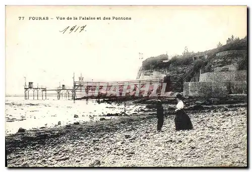 Ansichtskarte AK Fouras Vue de la Falaise et des Pontons